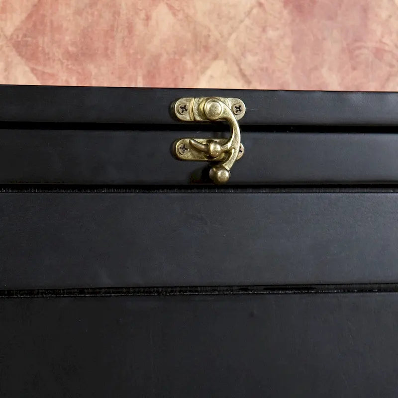 Murphy Fold-Out Convertible Desk | Black | 2 Shelves | Corkboard | Bill Organizer | 20 lb
