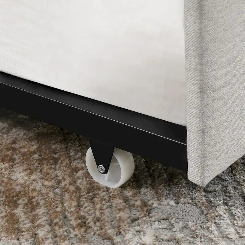 Upholstered Tufted Sofa Bed with Trundle