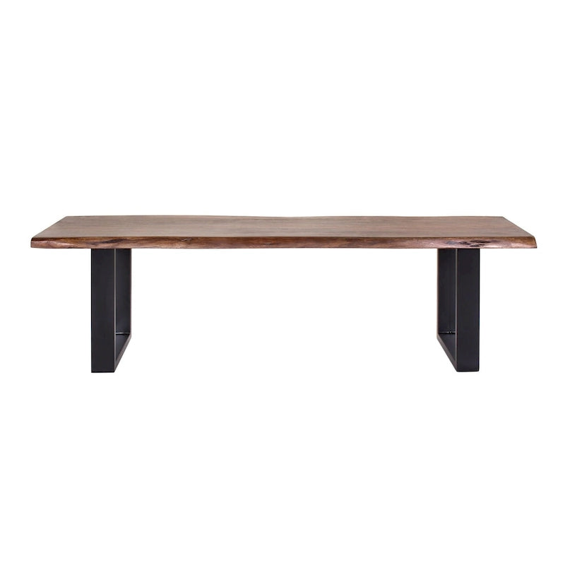 Jessore Handmade Live Edge Acacia Wood & Iron Dining Bench