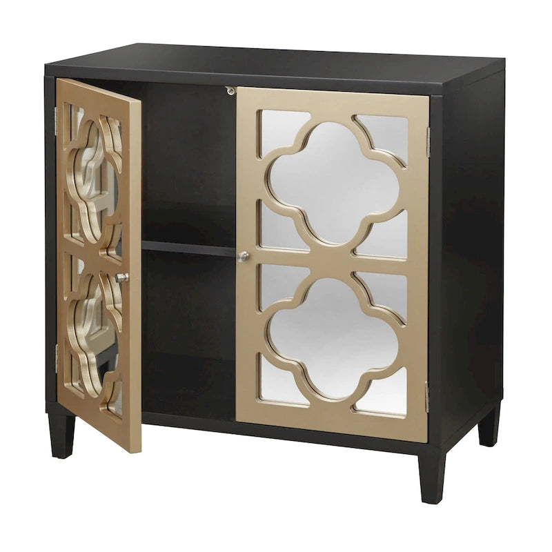 Lifestorey Broadway Mirrored Double Door Cabinet
