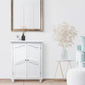 Freestanding 2-Door Floor Accent Cabinet | Versailles Style | Living Room Storage | Decorative