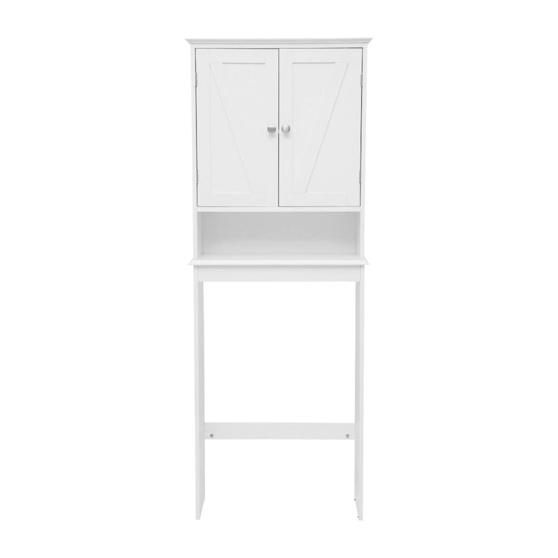 Farmhouse Over the Toilet Cabinet with Shelves and Magnetic Closure Doors