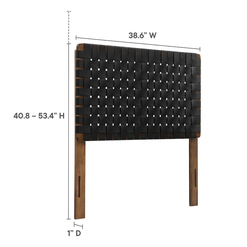 Sparta Twin/Full/Queen/King Vegan Leather Weave Headboard