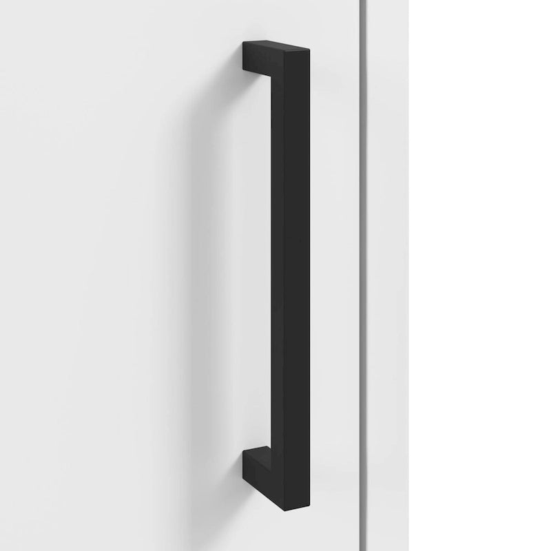 Low Storage Cabinet with Doors Set of 2 | Modern Office & Living Room | Adjustable Shelves