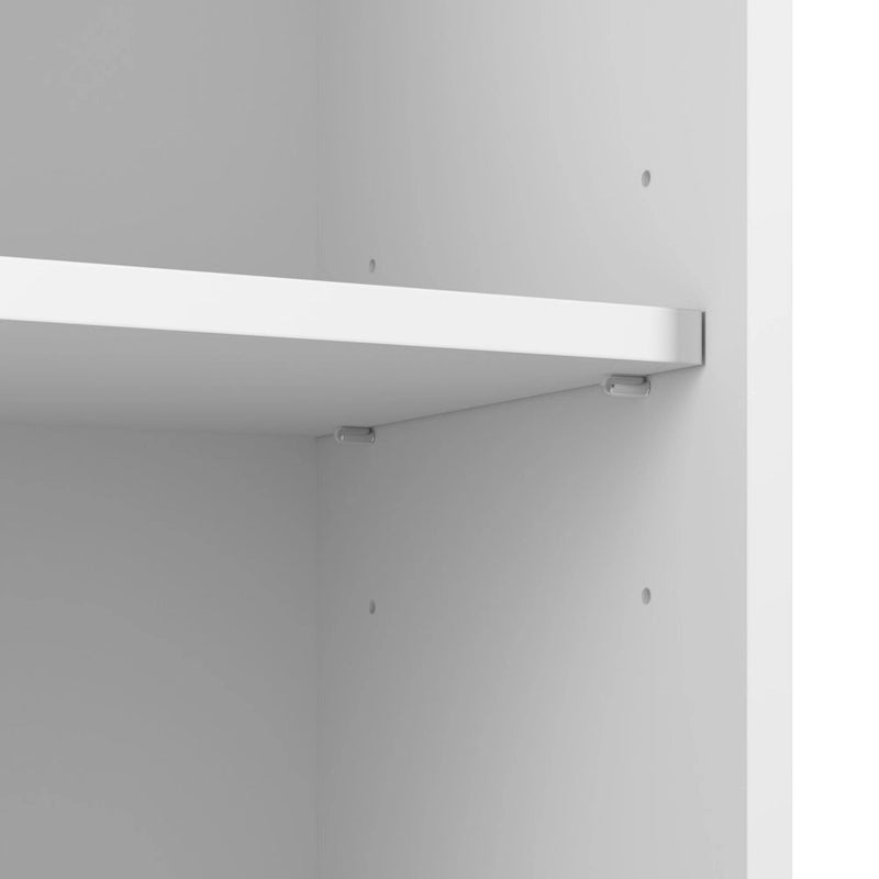 Low Storage Cabinet with Doors Set of 2 | Modern Office & Living Room | Adjustable Shelves