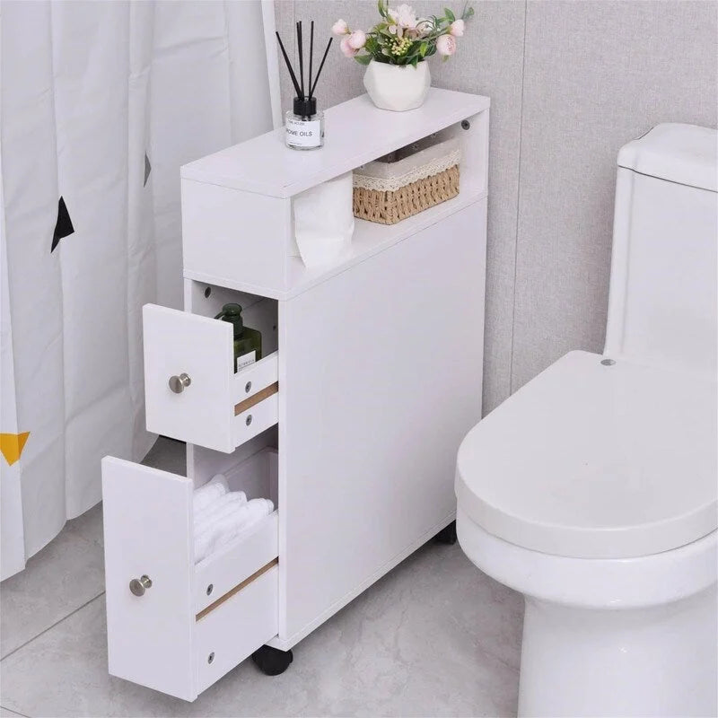 Small Bathroom Storage Cabinet - 6.3D x 20.5W x 25.6H