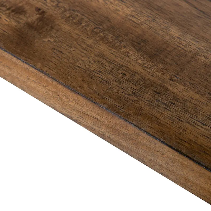 72-Inch Solid Wood Dining Table | Trestle Base | Farmhouse Modern | Seats 6 | Wood Veneer Top
