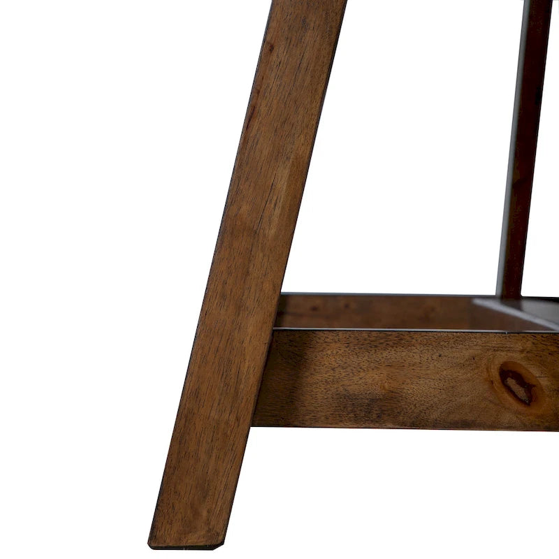 72-Inch Solid Wood Dining Table | Trestle Base | Farmhouse Modern | Seats 6 | Wood Veneer Top
