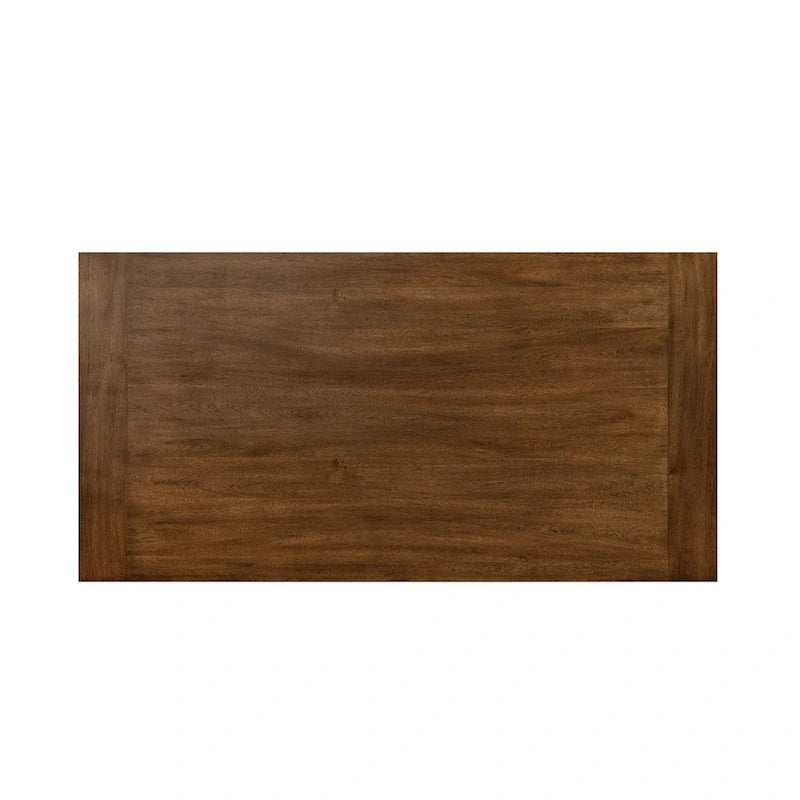 72-Inch Solid Wood Dining Table | Trestle Base | Farmhouse Modern | Seats 6 | Wood Veneer Top